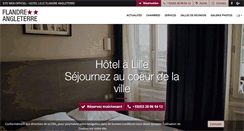 Desktop Screenshot of hotel-flandreangleterre-lille.com