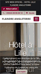 Mobile Screenshot of hotel-flandreangleterre-lille.com