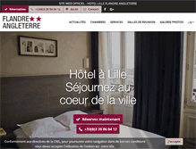 Tablet Screenshot of hotel-flandreangleterre-lille.com